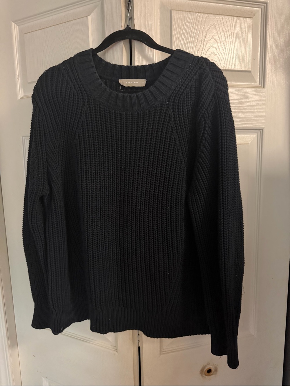 Everlane Navy Fisherman Ribbed Crewneck Sweater Women’s XL